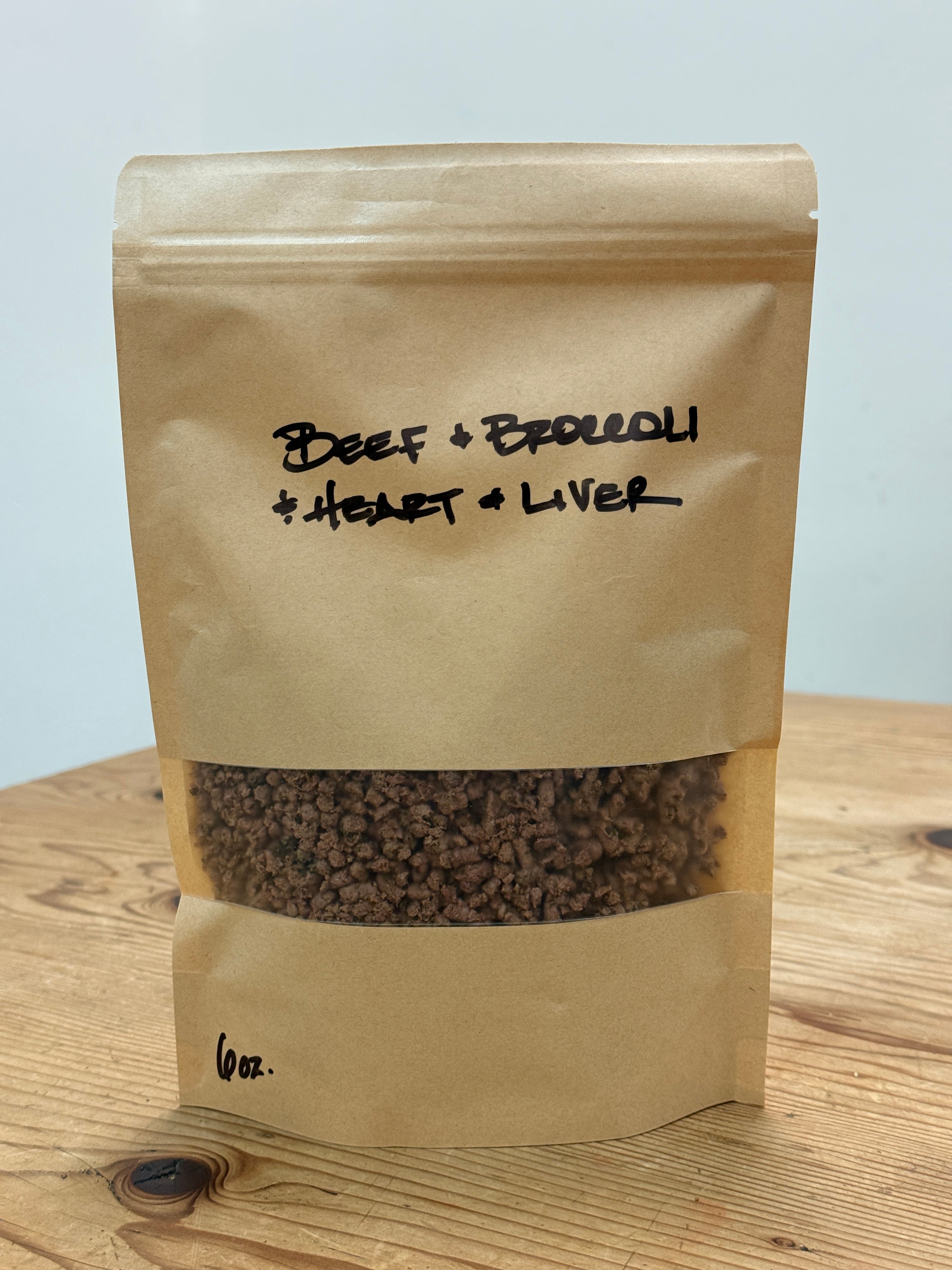 Mighty Bites - Beef + Heart & Liver + Broccolli - 6 oz bag - (PRE-LAUNCH) LIMITED SUPPLY