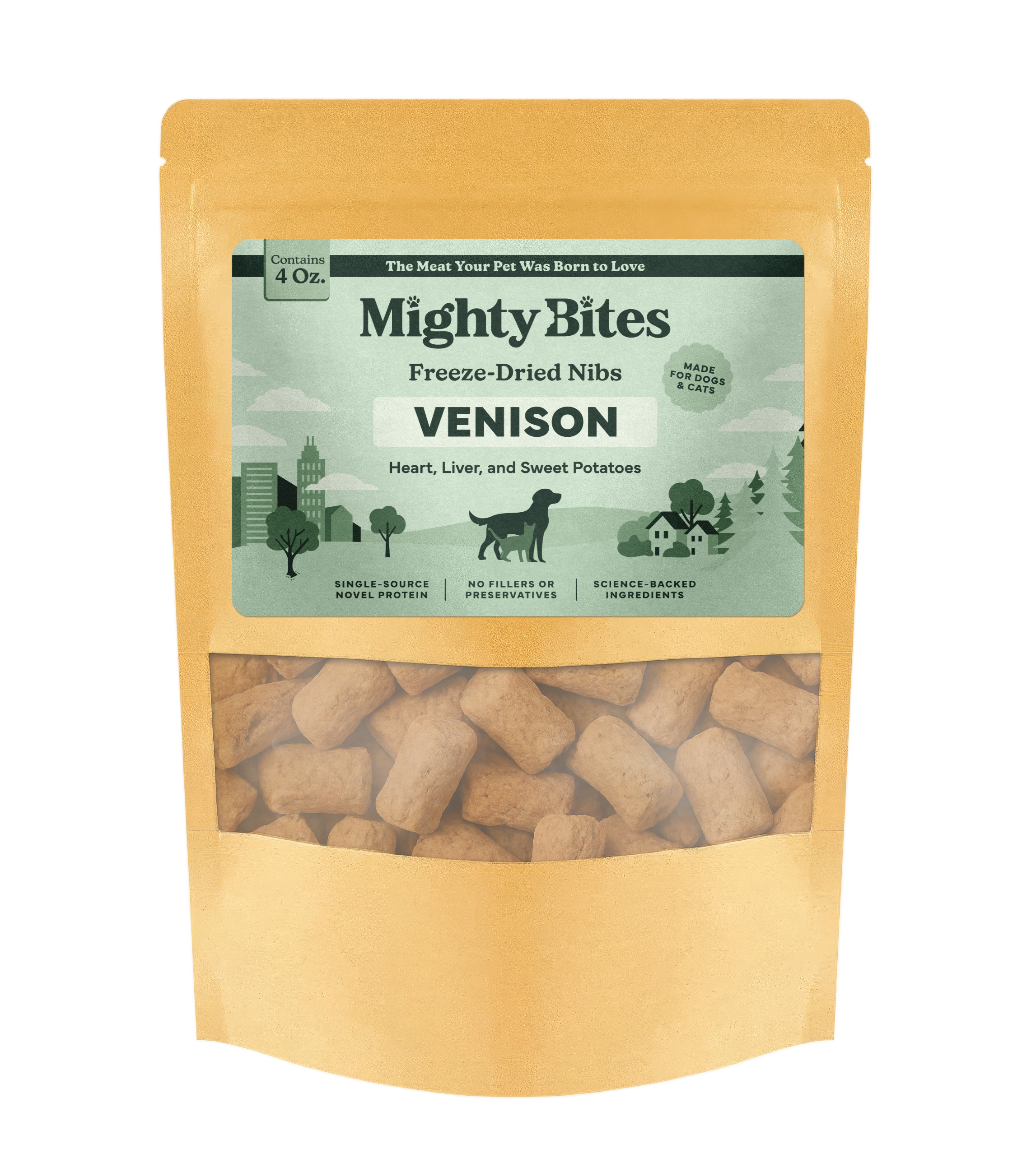 Venison Nibs with Heart & Liver and Sweet Potato